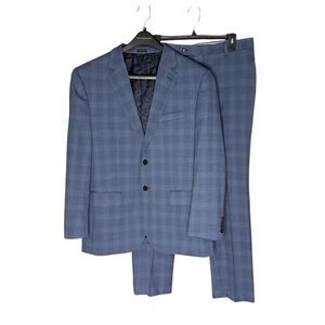 Joseph Abboud Classic Blue Checkered Suit